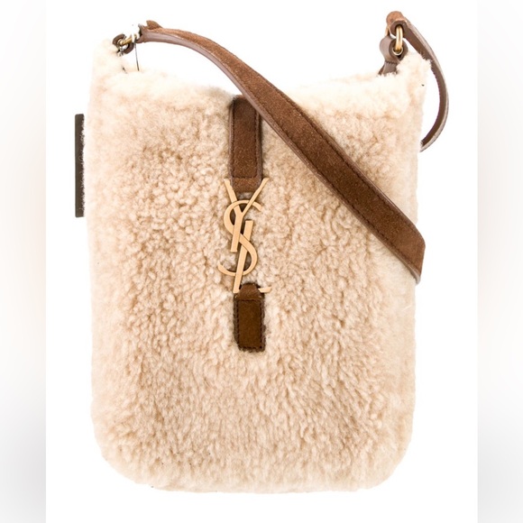 Yves Saint Laurent Handbags - Saint Laurent Shearling Le 5à 7 Mini 2023 Bag w/ Tags